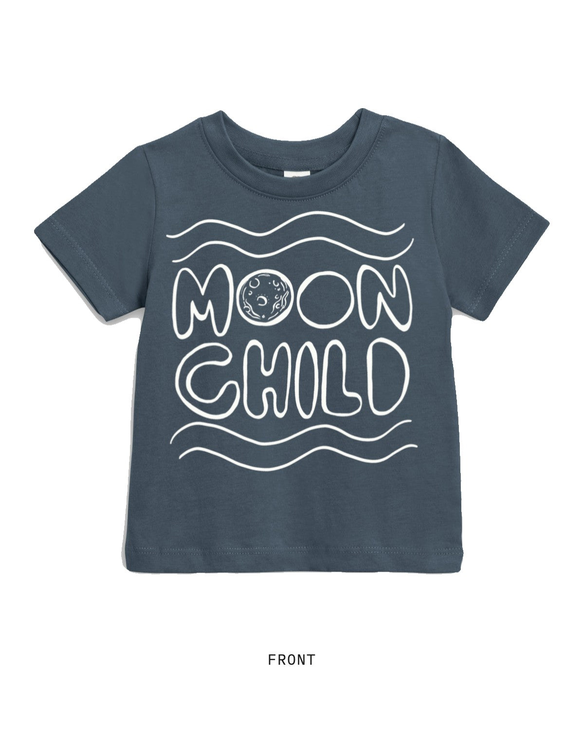 Moon Child — Tee, front, in Harbor