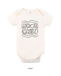 Moon Child — Bodysuit, short sleeve, front, in Natural
