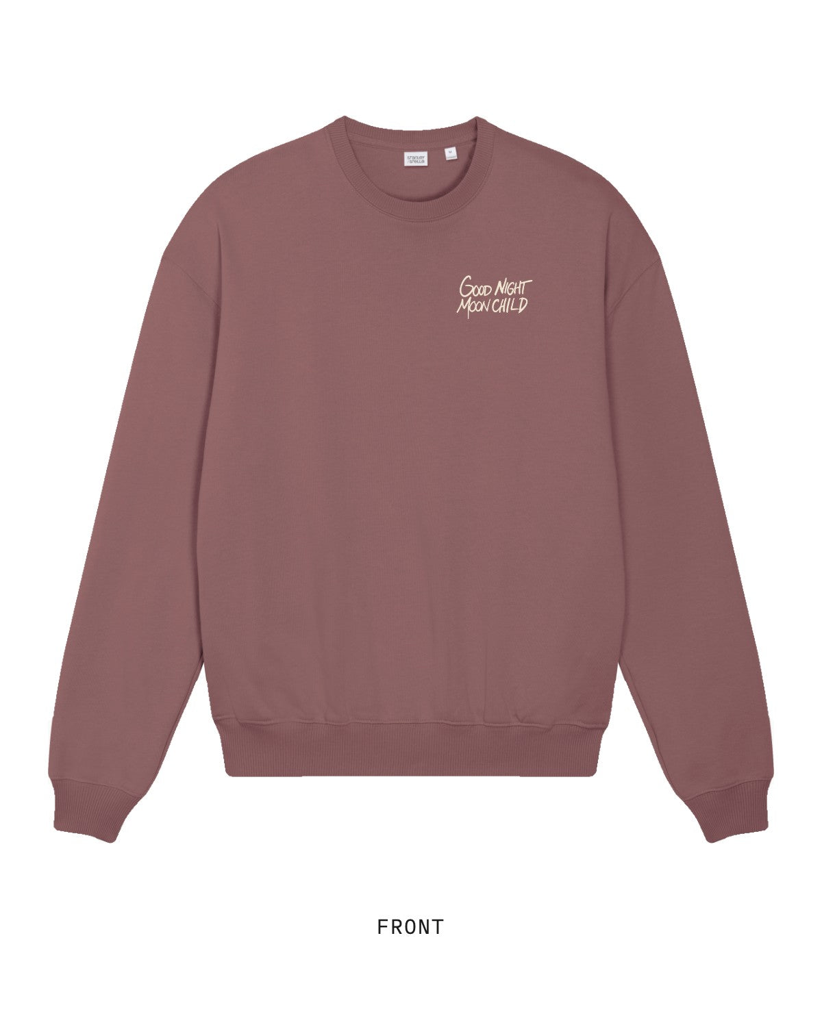 Mothers Against The Machine — Crewneck, front, in Kaffa Coffee
