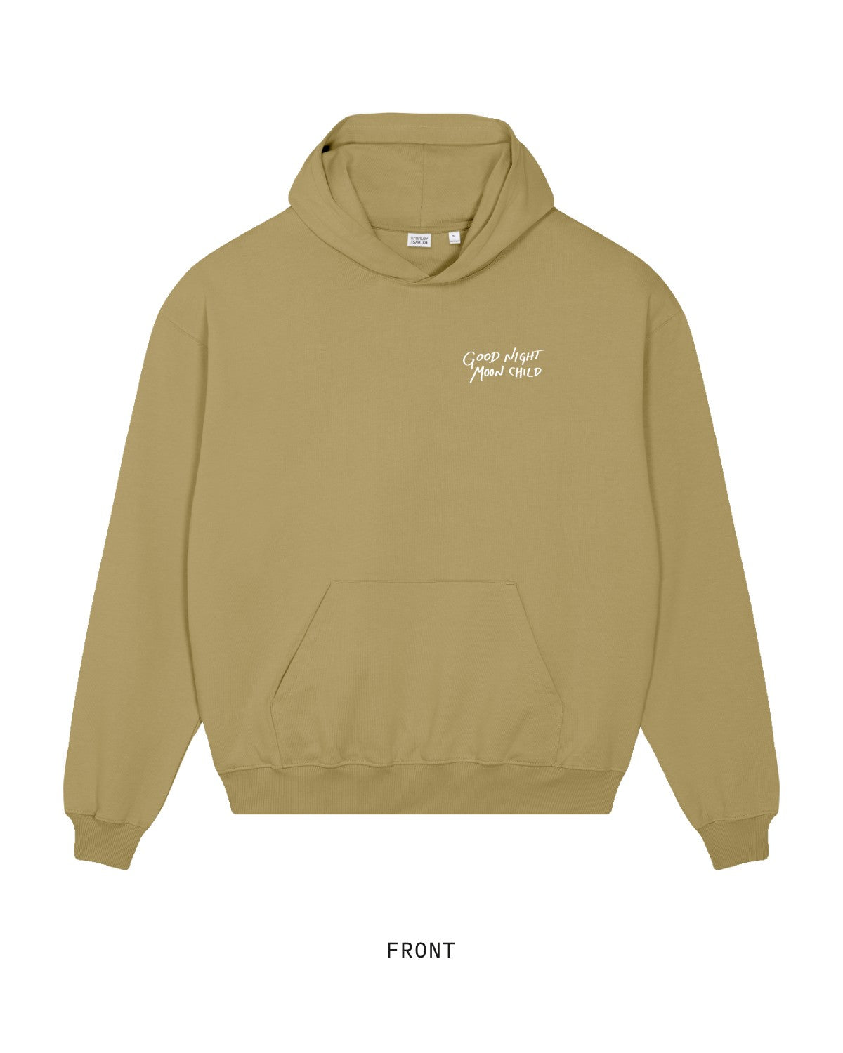 Nurture is our Nature — Hoodie, front, in Faded Olive